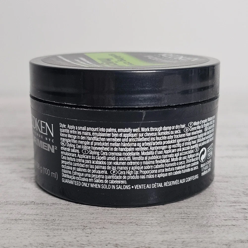 REDKEN for Men High Up Spiking Cream Wax Maximum Control 3.4oz NEW, DISCONTINUED